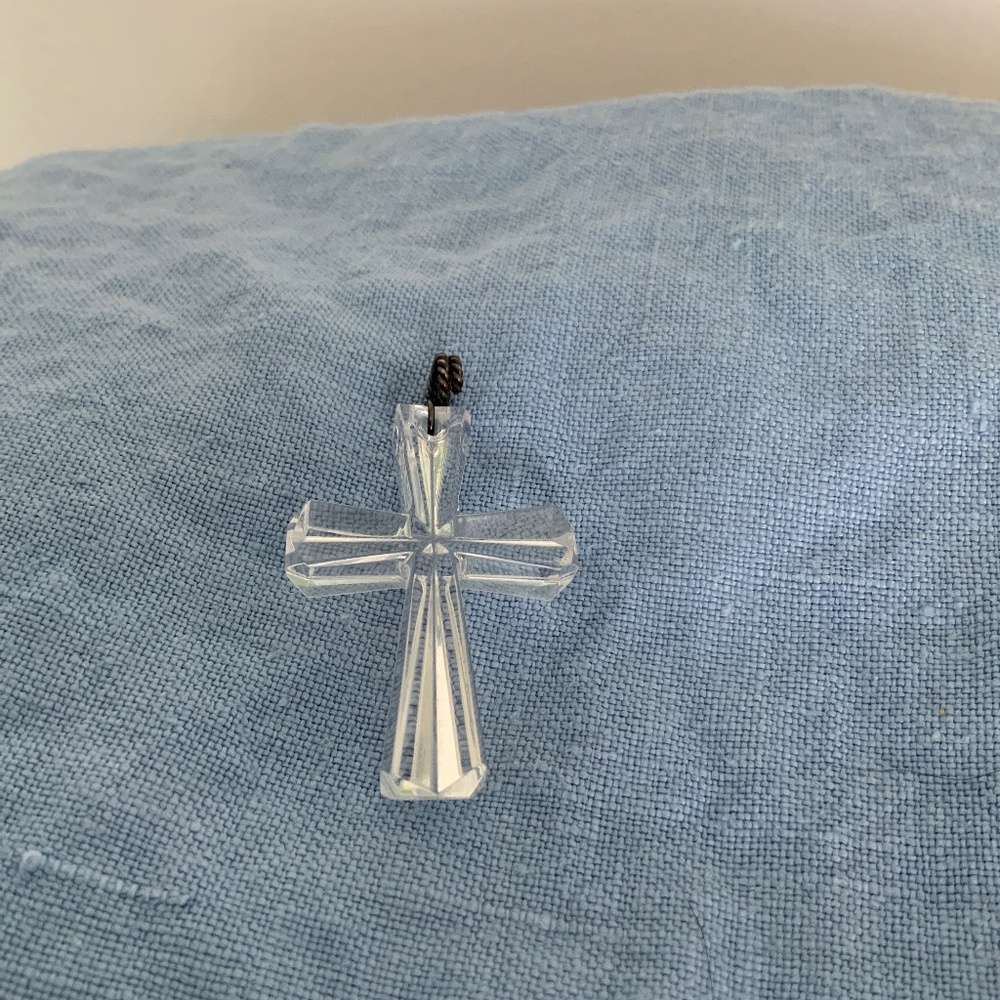 Vintage Waterford Crystal Cross Pendant